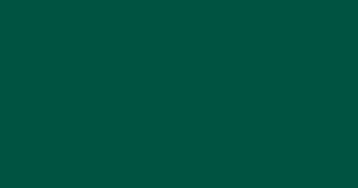 クロムグリーン chrome green #00533fの色見本とカラーコード - 洋色大辞典