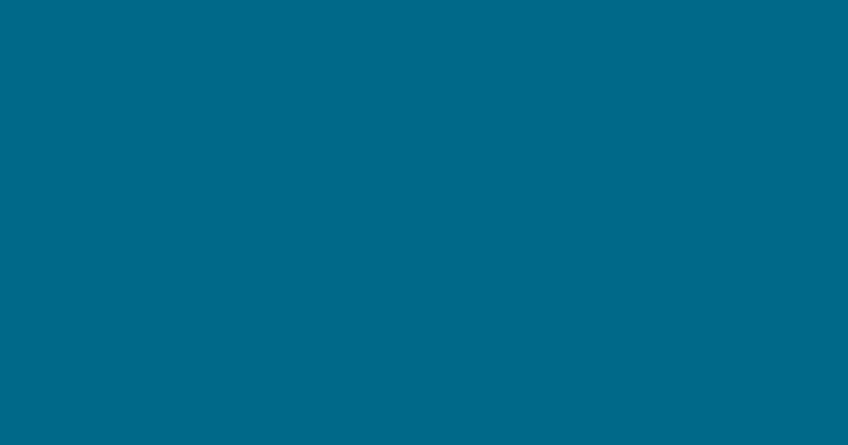 マリンブルー marine blue #006888の色見本とカラーコード - 原色大辞典