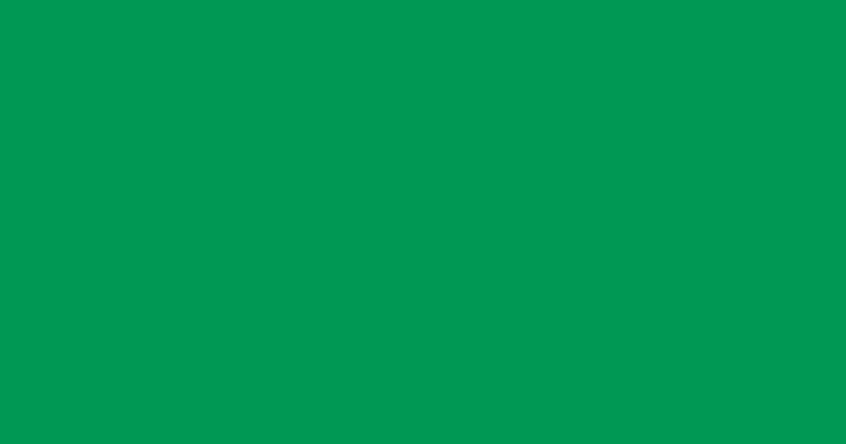 マラカイトグリーン malachite green #009854の色見本とカラーコード