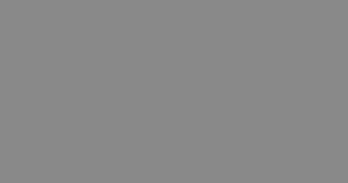 バトルシップグレイ battleship gray #898989の色見本とカラーコード