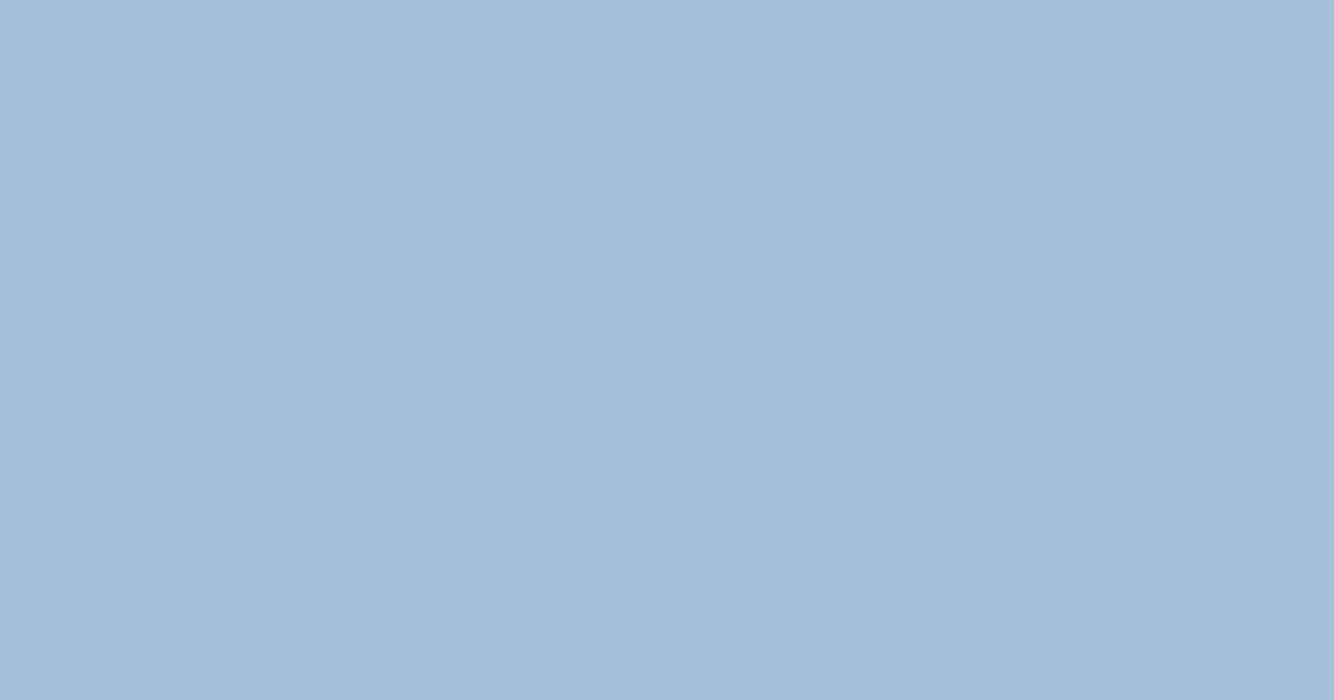 スモークブルー smoke blue #a4c1d7の色見本とカラーコード - 原色大辞典