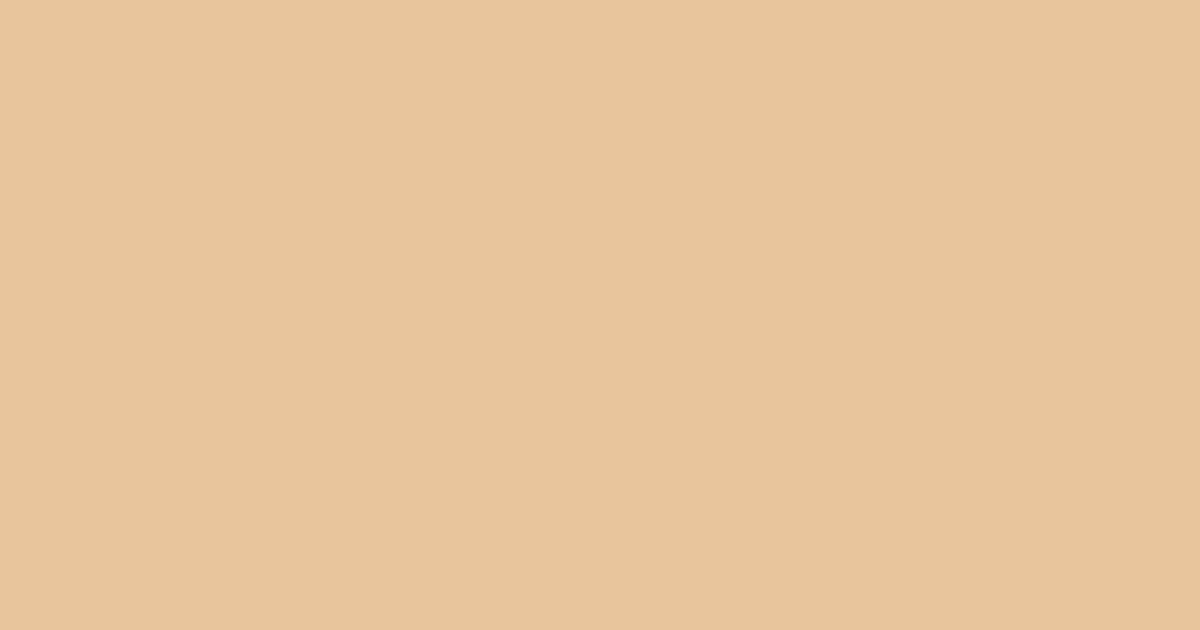 ヴァニラ vanilla #e8c59cの色見本とカラーコード - 洋色大辞典