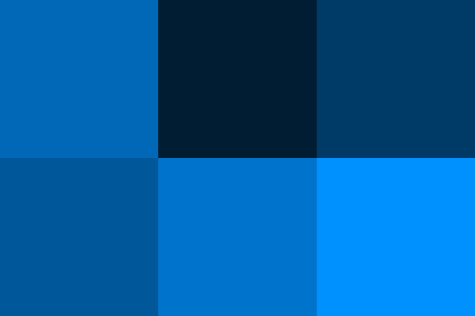 コバルトブルーの配色パターン 色の組み合わせ 原色大辞典